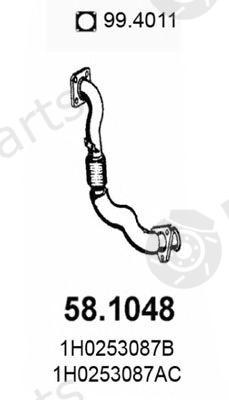  ASSO part 58.1048 (581048) Exhaust Pipe