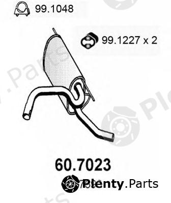  ASSO part 60.7023 (607023) End Silencer
