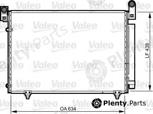  VALEO part 814266 Condenser, air conditioning