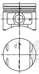  KOLBENSCHMIDT part 40015610 Piston