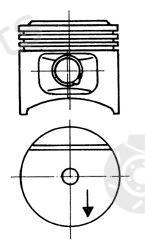  KOLBENSCHMIDT part 93677610 Piston