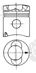 KOLBENSCHMIDT part 93741600 Piston
