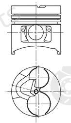  KOLBENSCHMIDT part 94374710 Piston