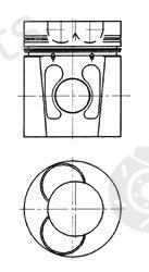  KOLBENSCHMIDT part 94448600 Piston