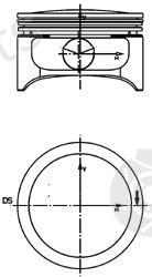  KOLBENSCHMIDT part 97359700 Piston