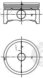  KOLBENSCHMIDT part 99457620 Piston
