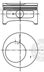 KOLBENSCHMIDT part 99838600 Piston
