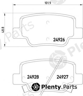  TEXTAR part 2492601 Brake Pad Set, disc brake