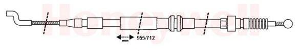  BENDIX part 432813B Cable, parking brake