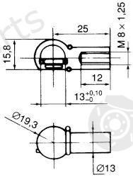  QUINTON HAZELL part 128331 Gas Spring, boot-/cargo area