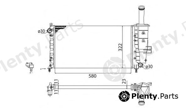  MAGNETI MARELLI part 350213173003 Radiator, engine cooling