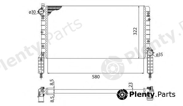  MAGNETI MARELLI part 350213180003 Radiator, engine cooling