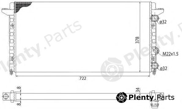  MAGNETI MARELLI part 350213502003 Radiator, engine cooling