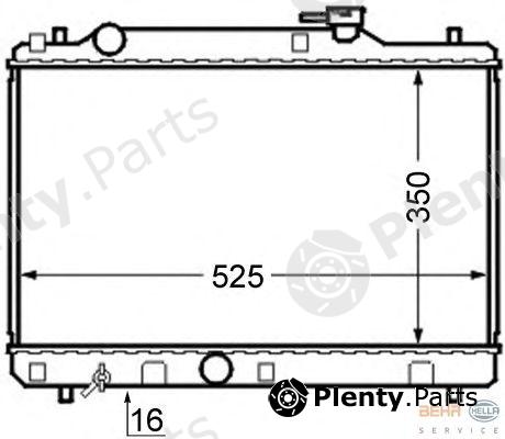  BEHR part 8MK376724-581 (8MK376724581) Radiator, engine cooling