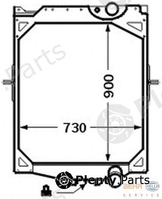  BEHR part 8MK376726-551 (8MK376726551) Radiator, engine cooling