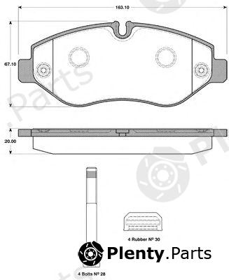  NK part 222382 Brake Pad Set, disc brake