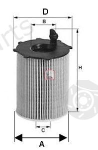  SOFIMA part S5068PE Oil Filter