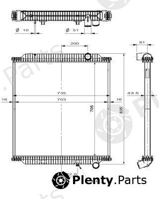  NRF part 509798 Radiator, engine cooling