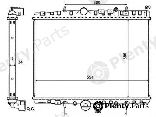  NRF part 53787 Radiator, engine cooling