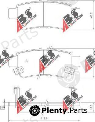 A.B.S. part 37628 Brake Pad Set, disc brake
