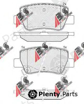  A.B.S. part 37737 Brake Pad Set, disc brake