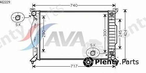  AVA QUALITY COOLING part AI2229 Radiator, engine cooling