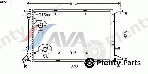  AVA QUALITY COOLING part AI2292 Radiator, engine cooling