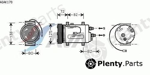  AVA QUALITY COOLING part AIAK178 Compressor, air conditioning