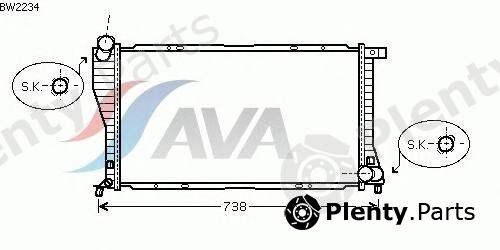  AVA QUALITY COOLING part BW2234 Radiator, engine cooling