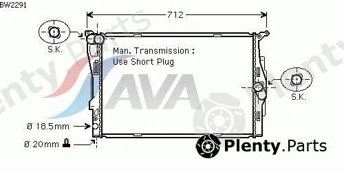  AVA QUALITY COOLING part BW2291 Radiator, engine cooling