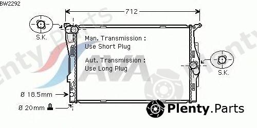  AVA QUALITY COOLING part BW2292 Radiator, engine cooling