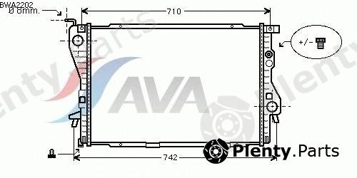  AVA QUALITY COOLING part BWA2202 Radiator, engine cooling