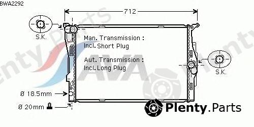  AVA QUALITY COOLING part BWA2292 Radiator, engine cooling