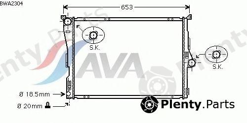  AVA QUALITY COOLING part BWA2304 Radiator, engine cooling