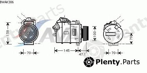  AVA QUALITY COOLING part BWAK306 Compressor, air conditioning