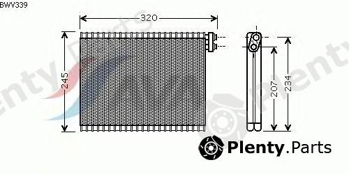  AVA QUALITY COOLING part BWV339 Evaporator, air conditioning