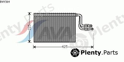  AVA QUALITY COOLING part BWV364 Evaporator, air conditioning