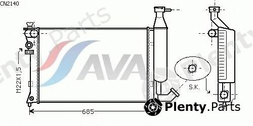  AVA QUALITY COOLING part CN2140 Radiator, engine cooling