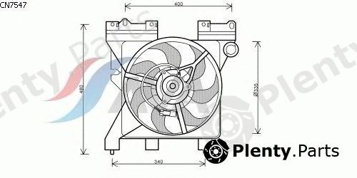  AVA QUALITY COOLING part CN7547 Fan, radiator
