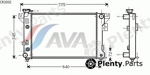  AVA QUALITY COOLING part CR2032 Radiator, engine cooling