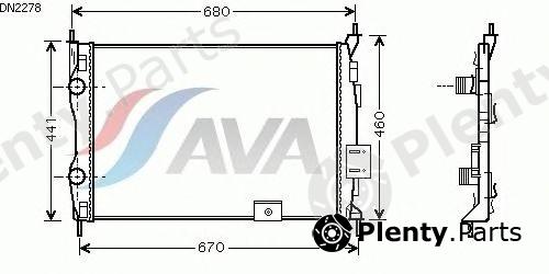  AVA QUALITY COOLING part DN2278 Radiator, engine cooling