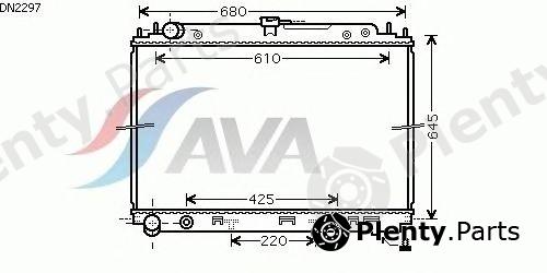  AVA QUALITY COOLING part DN2297 Radiator, engine cooling