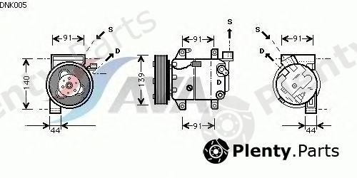  AVA QUALITY COOLING part DNK005 Compressor, air conditioning