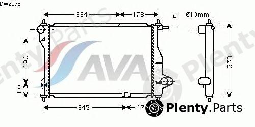 AVA QUALITY COOLING part DW2075 Radiator, engine cooling