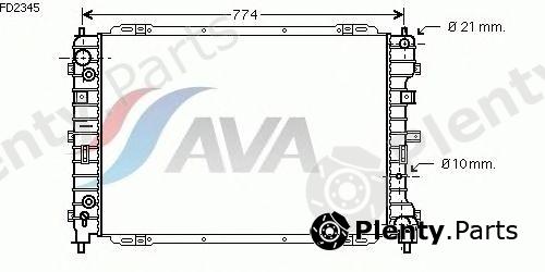  AVA QUALITY COOLING part FD2345 Radiator, engine cooling