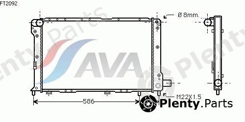 AVA QUALITY COOLING part FT2092 Radiator, engine cooling