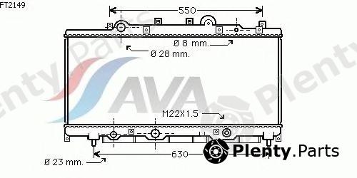  AVA QUALITY COOLING part FT2149 Radiator, engine cooling
