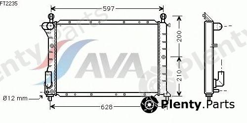  AVA QUALITY COOLING part FT2235 Radiator, engine cooling