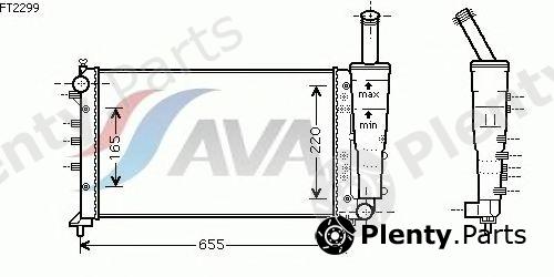  AVA QUALITY COOLING part FT2299 Radiator, engine cooling