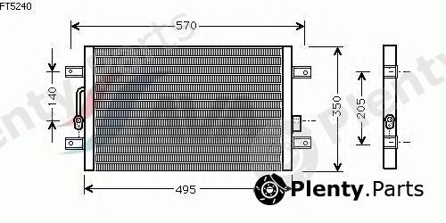  AVA QUALITY COOLING part FT5240 Condenser, air conditioning